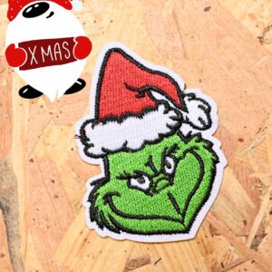 "Grinch" Iron On Patch - Image 1