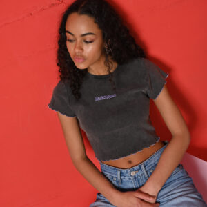 Blackblom Rib Acid Crop Top - Image 1