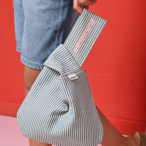 Blackblom Stripe Knot Bag - Image 1