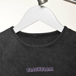 Blackblom Rib Acid Crop Top - Image 2