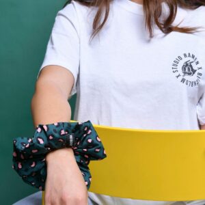 Blackblom Χειροποίητο "Animal Print" Scrunchie Πράσινο - Image 2