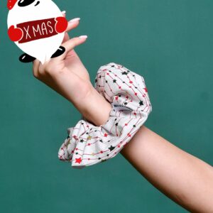 Blackblom Χειροποίητο “Christmas Stars” Scrunchie - Image 1