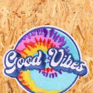 "Good Vibes" Iron On Patch - Image 1