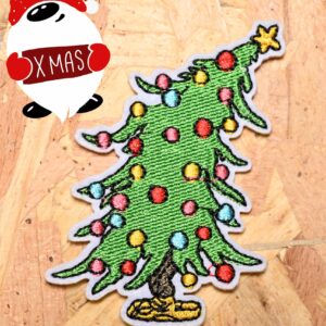 "Grinch Tree" Iron On Patch - Image 1