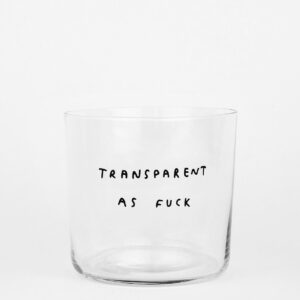 "Transparent as fck" Ποτήρι - Image 1