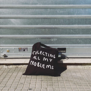 "Collecting my problems" Tote Bag Μαύρη - Image 2